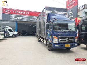 xe tải tera 345sl thùng pallet màu xanh